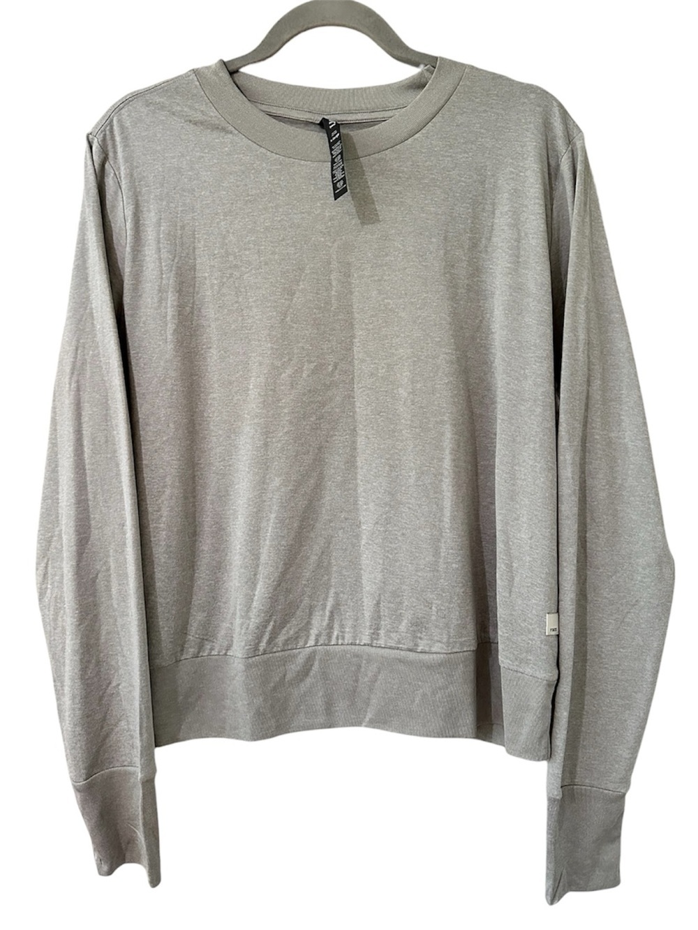 Vuori Daydream Crew Light Heather Gray Long Sleeve Lightweight Tee